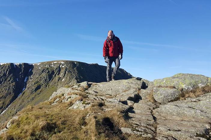 Hiking Helvellyn in the Lake District 