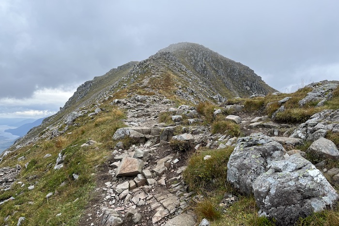 Heading to the summit of Stub Dubh 