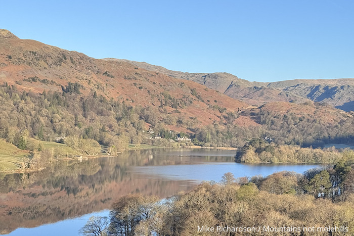 View out over Grasmere Lake from Loughrigg Terrace 