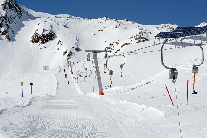 View of a ski lift 