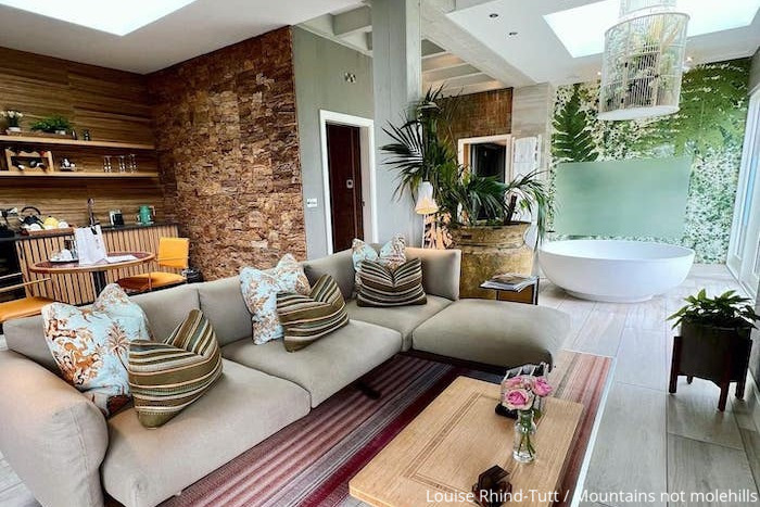Picture of the living area in one of the suites at The Gilpin Hotel in the Lake District