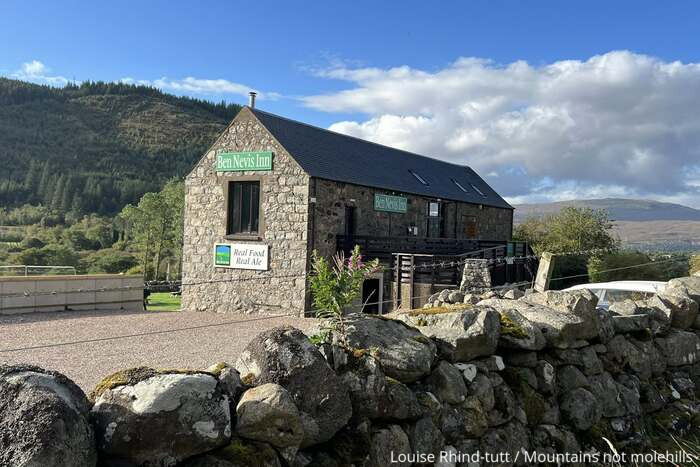 Picture of the Ben Nevis Inn at located at the foot of Ben Nevis in Scotland