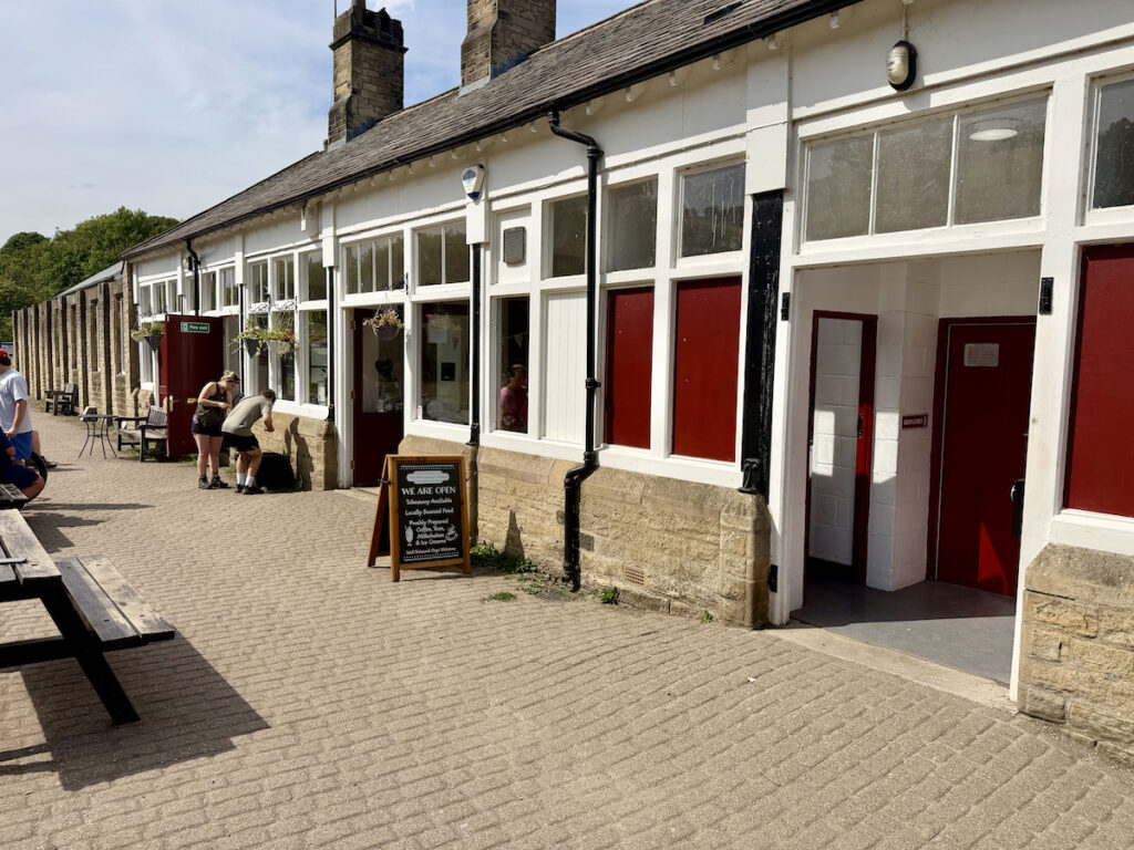 The refreshment cafe at Miller's Dale car park