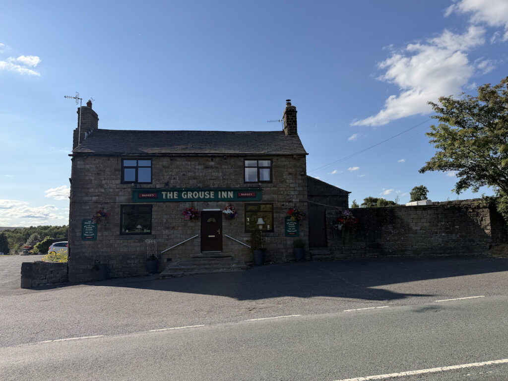 The exterior of The Grouse Inn, Froggatt